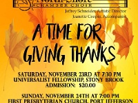 poster Fall 2019 A Time for Giving Thanks